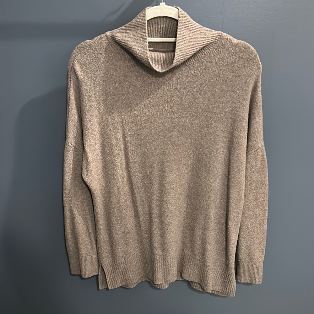 Abercrombie & Fitch Tan Cowl Neck Sweater Soft Knit